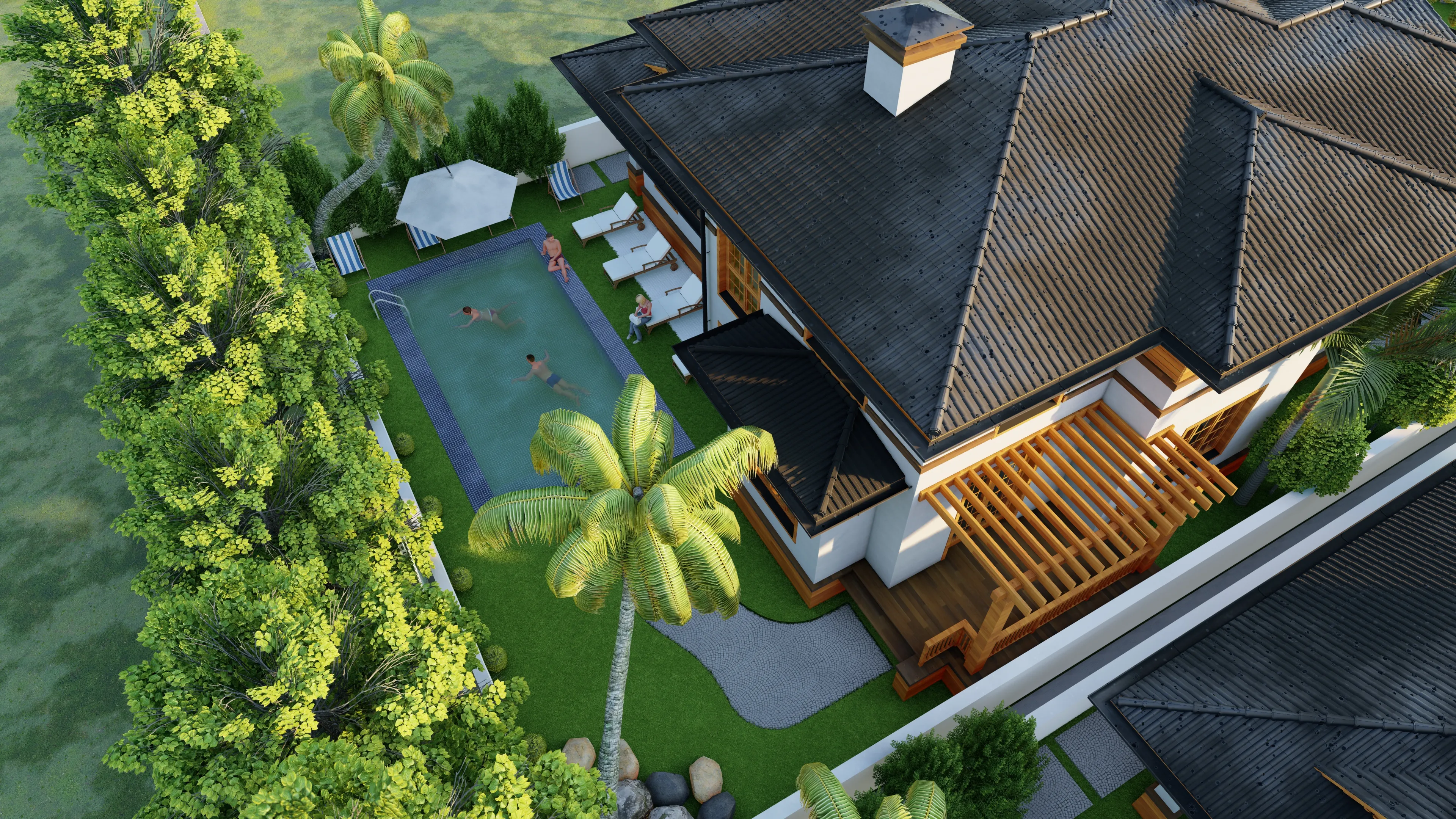 Ultra-realistic architectural 3D rendering of a luxury apartment complex in Patna - Auctech IT Solutions